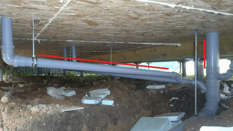 В доме как трубы на канализацию