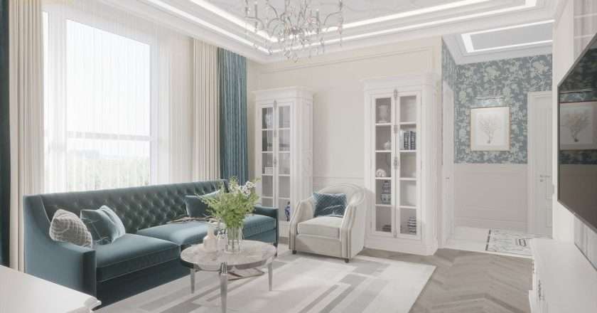 Дизайн потолка зала в квартире: виды, материалы, освещение и фото