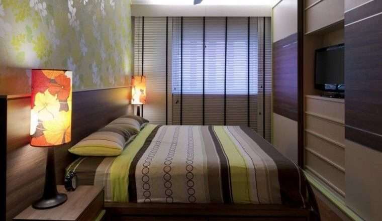 Дизайн спальни если она узкая и длинная