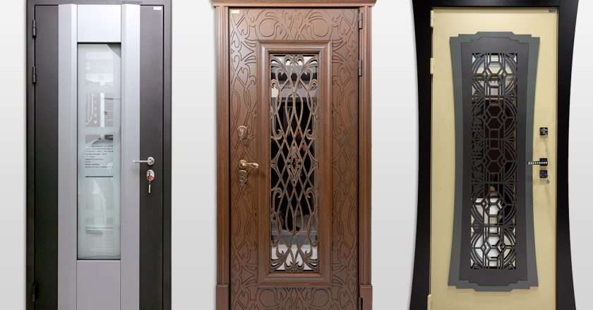 Как входную дверь совместить с окном