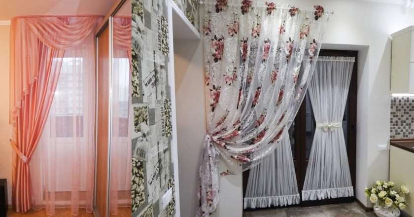 Как обыграть балконную дверь без окна