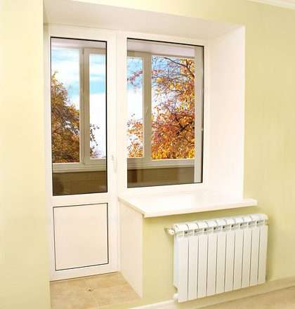 Как устанавливать ПВХ окна с дверью на балкон