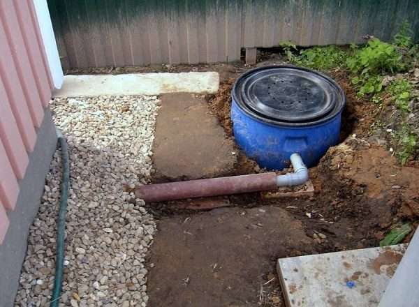 Канализация с одной бочкой