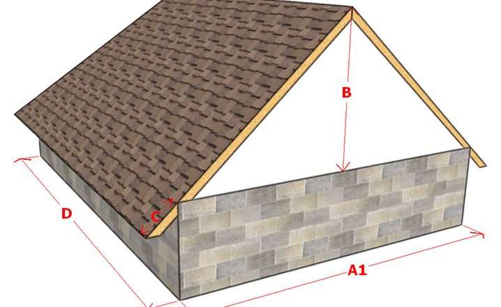 Онлайн калькулятор расчёта кровли для двухскатной крыши