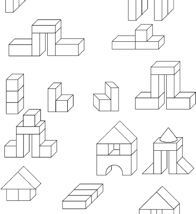 Схемы для детского строительного материала