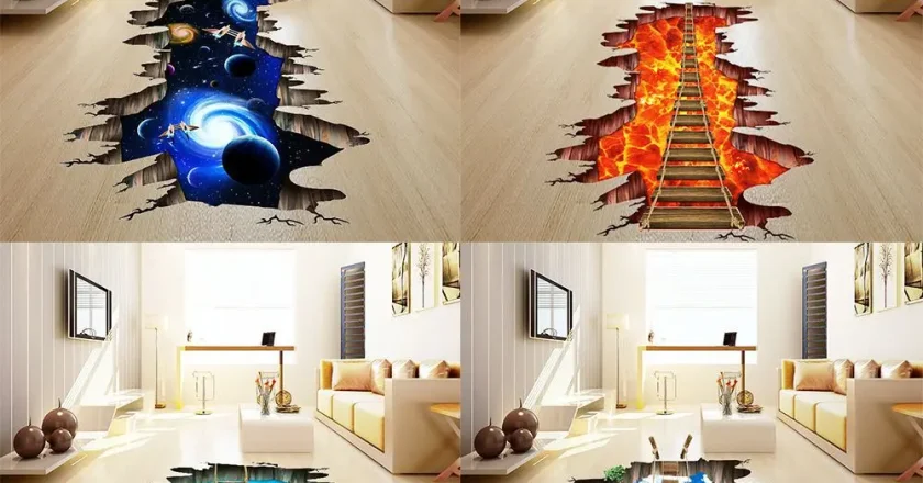 3D наклейки на пол: преображение интерьера и практичные преимущества